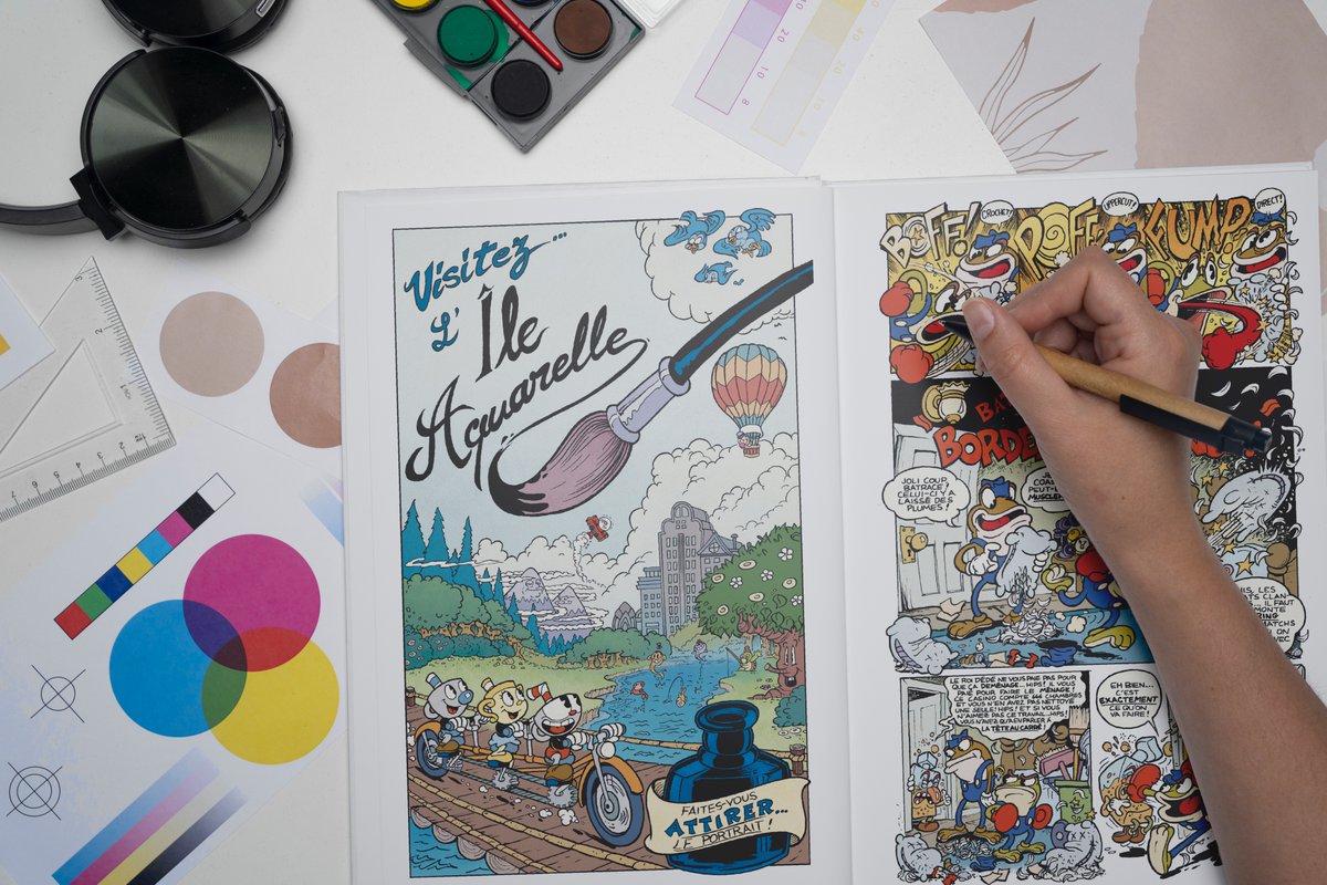 Parce qu'il est de bon ton de mettre en lumière les hommes et femmes de l'ombre, ayez une petit pensée, lorsque vous lirez la BD Cuphead Vol. 3, pour Stella et Luc-David, qui ont réalisé l'intégralité du lettrage de la VF à... la main ! Un travail aussi admirable que titanesque !