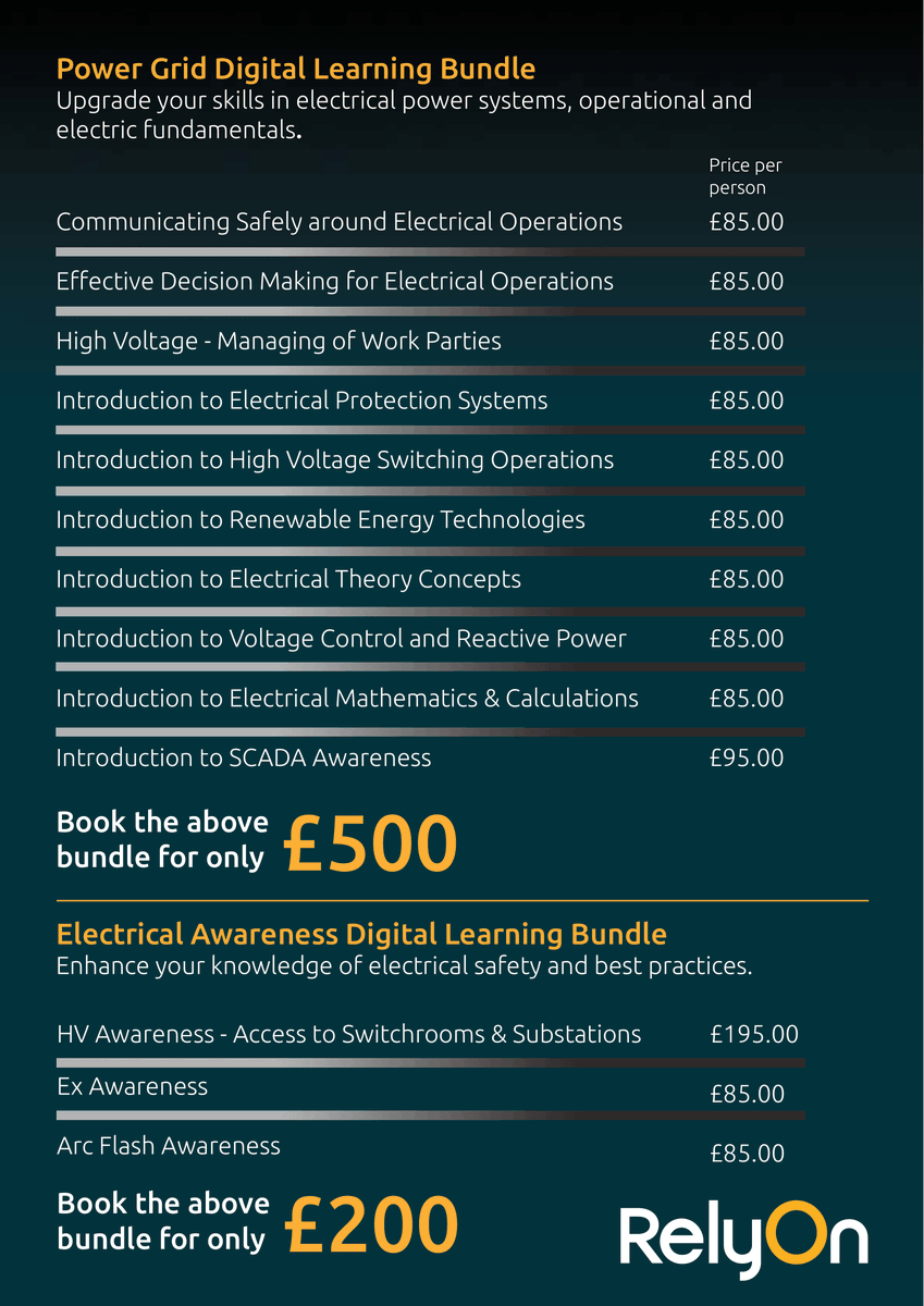 🆕 Welcoming our new library of electrical digital learning courses!

📞 0800 876 6708
📩 enquiries@developtraining.co.uk // bookings.uk@relyon.com
🌐 bit.ly/4j2X2Xy // bit.ly/41XEJw1

Develop was recently acquired by RelyOn, don't forget to follow <a href="/RelyOnUk/">RelyOn UK</a>