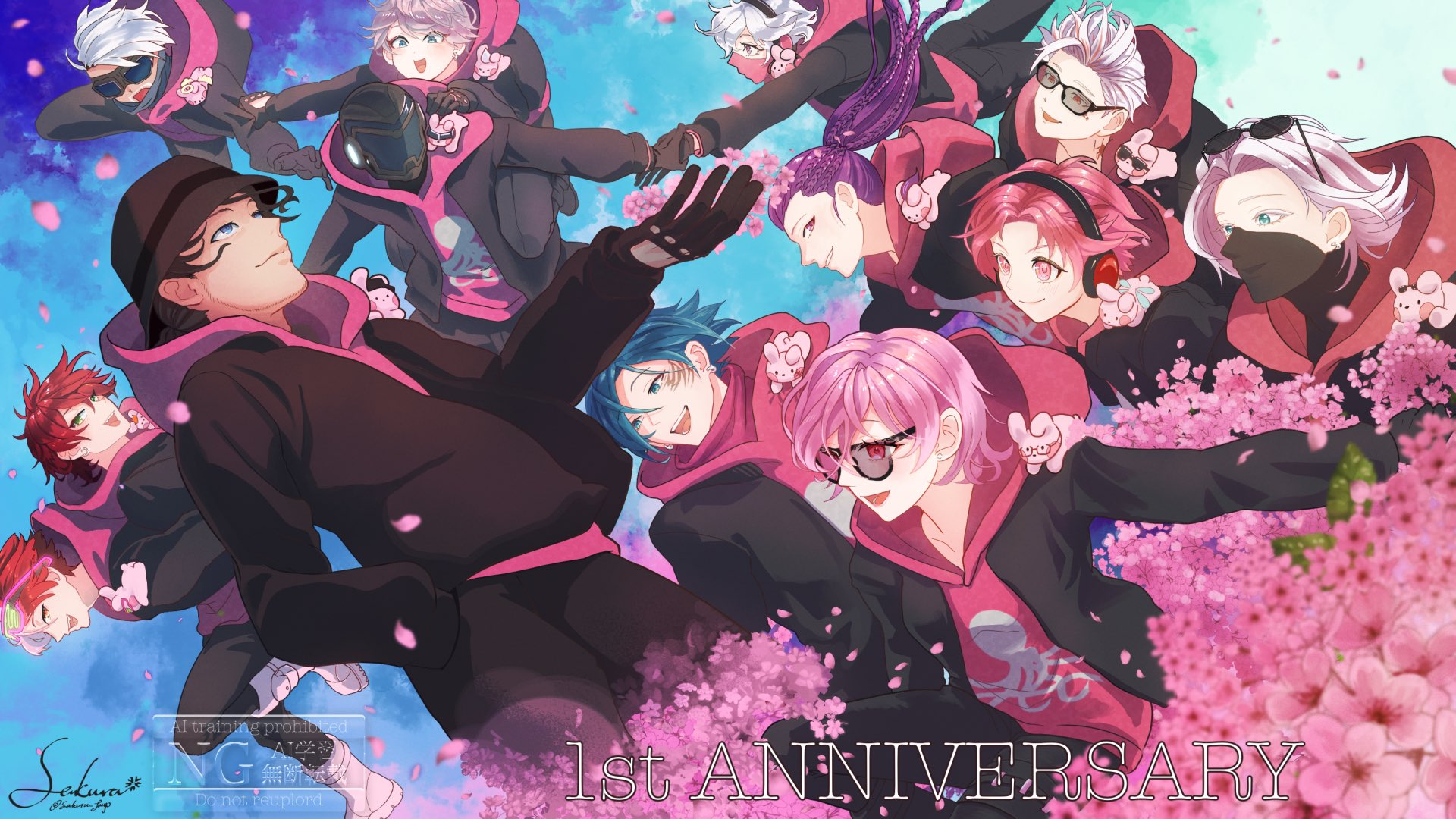 シーグラスアート ✧春の桜を夢飛行✧ 洋風桜version