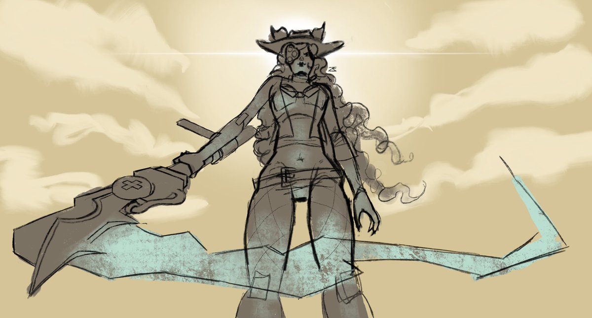 zekrupt's tweet photo. ive got a long way to go with this one #phighting #scythe #phightingfanart #scythefanart #scythephighting https://t.co/ANZKtrxmDT