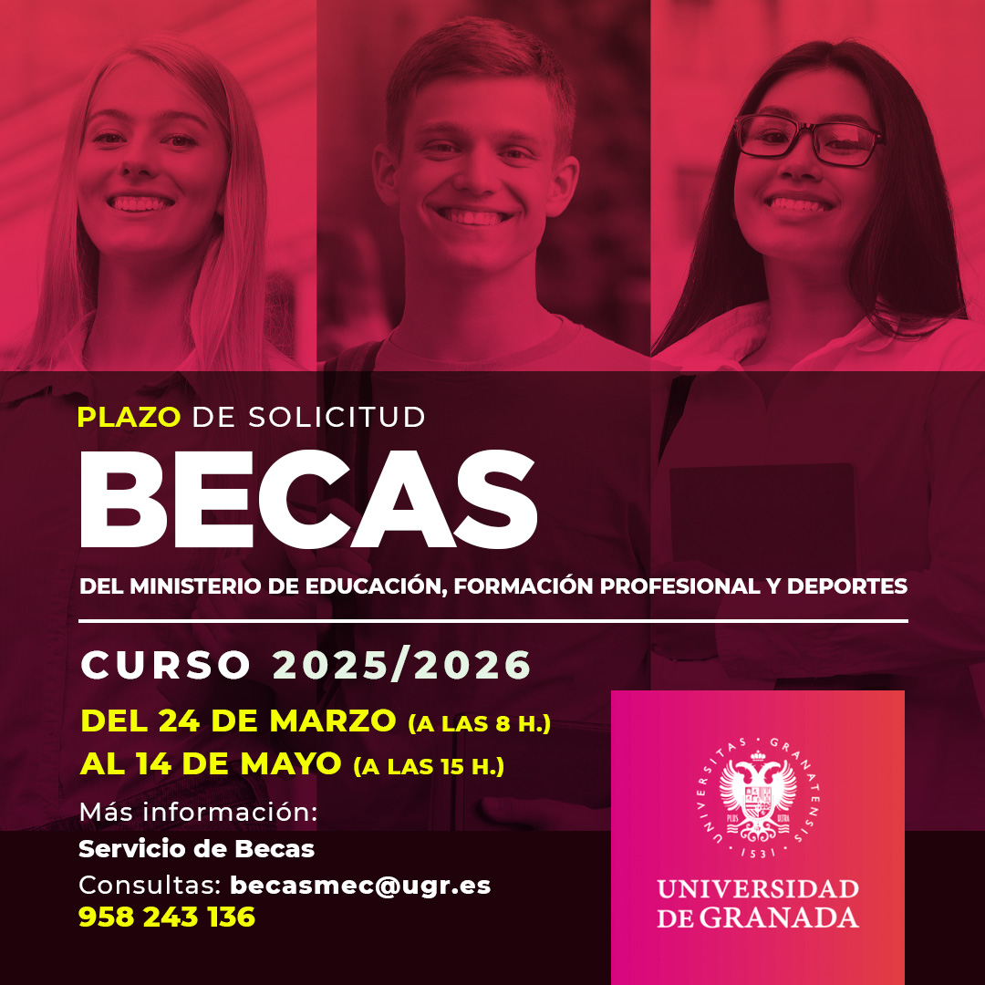 Publicada la Convocatoria de becas de carácter general del Ministerio para el curso 2025/2026

🗓️A partir del 24 de marzo hasta el 14 de mayo

ℹ️ Más información: ve.ugr.es/servicios/beca…