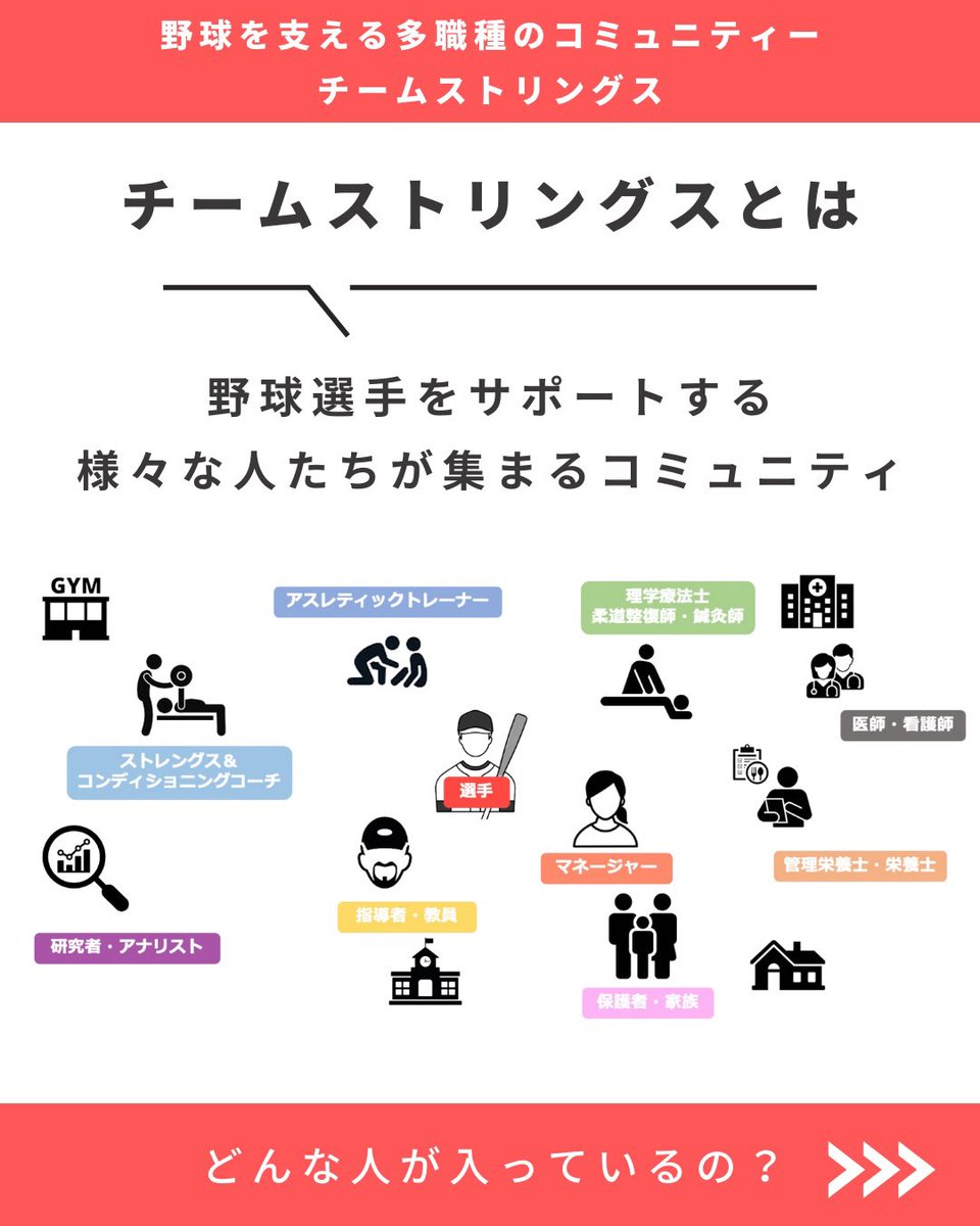 チームストリングス@野球を支える人々のコミュニティ tweet media