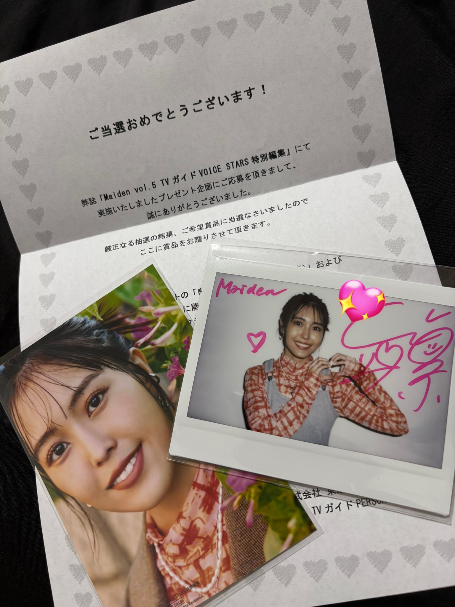 d*3様 立石凛　サイン入りチェキ d*3様 立石凛 チェキ2枚（直筆サイン入り1枚） - メルカリ