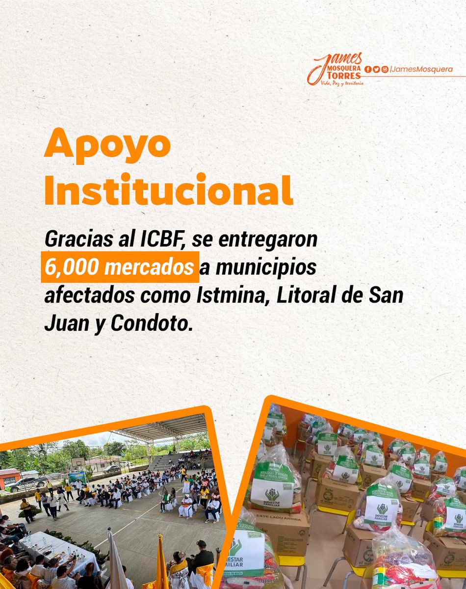 JamesMosqueraT's tweet image. 📣Seguimos trabajando para garantizar la seguridad alimentaria y el bienestar de las comunidades afectadas.
 ¡Nuestro compromiso es con la región! ✊🏾🧡

#citrep 
#vidapazyterritorio