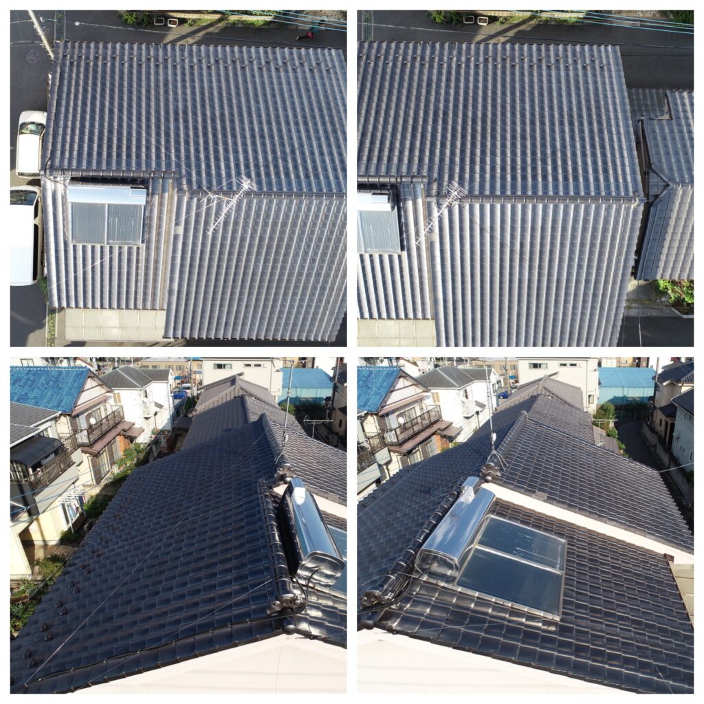 acepaint_2002's tweet photo. 🚁ドローン屋根診断実施！ 🏠

今回は瓦のズレや割れなし！ ��

定期的にドローンで点検すれば、 雨漏りの早期発見が可能🌧

風災や積雪被害も簡単にチェックでき、初期対応をスムーズに！

🛠 ご相談はDM📩

#屋根点検 #ドローン点検 #雨漏り修理 #リフォーム #越谷市 #風災対策 #積雪被害 https://t.co/X2WOdAAy0C