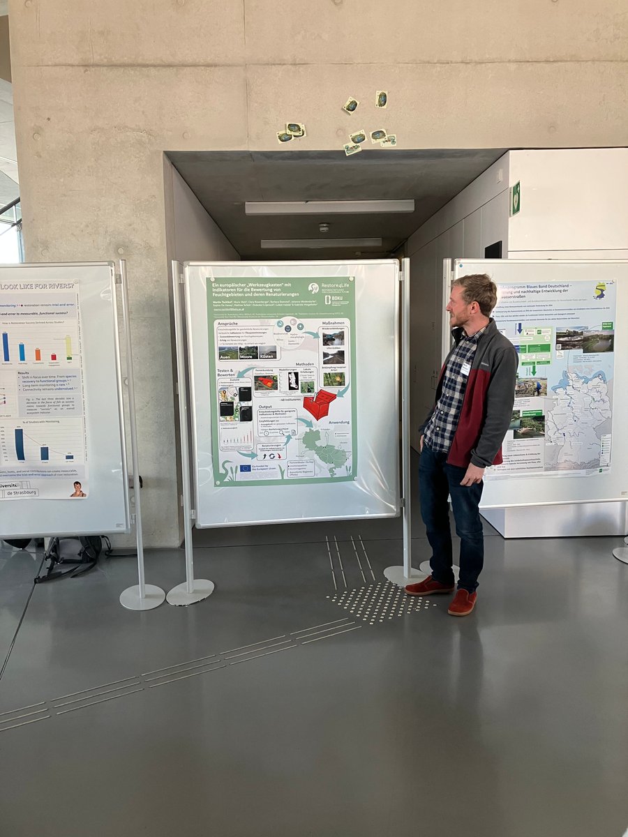 Restore4Life participated in the 14th Workshop on Floodplain Ecology in 🇩🇪 Kassel, Germany!

Partners from BOKU and the Catholic University of Eichstätt-Ingolstadt presented the progress on citizen science, environmental education, carbon storage, and our indicator toolbox.