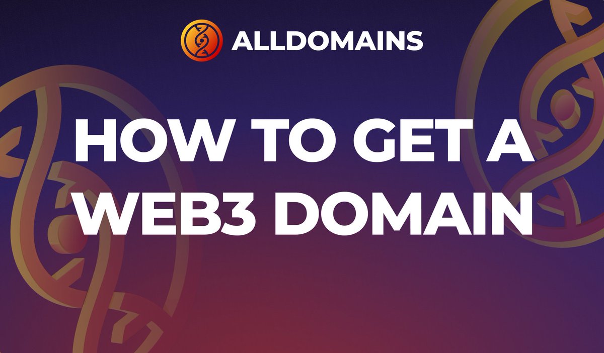 AllDomains 🧬 (@alldomains_) on Twitter photo Now that we know what a Web3 domain is, let's see how you can get one today!
At AllDomains we offer digital identities on 4 blockchains: Solana, Eclipse, SOON and Monad.
How to claim a domain👇 Now that we know what a Web3 domain is, let's see how you can get one today!
At AllDomains we offer digital identities on 4 blockchains: Solana, Eclipse, SOON and Monad.
How to claim a domain👇