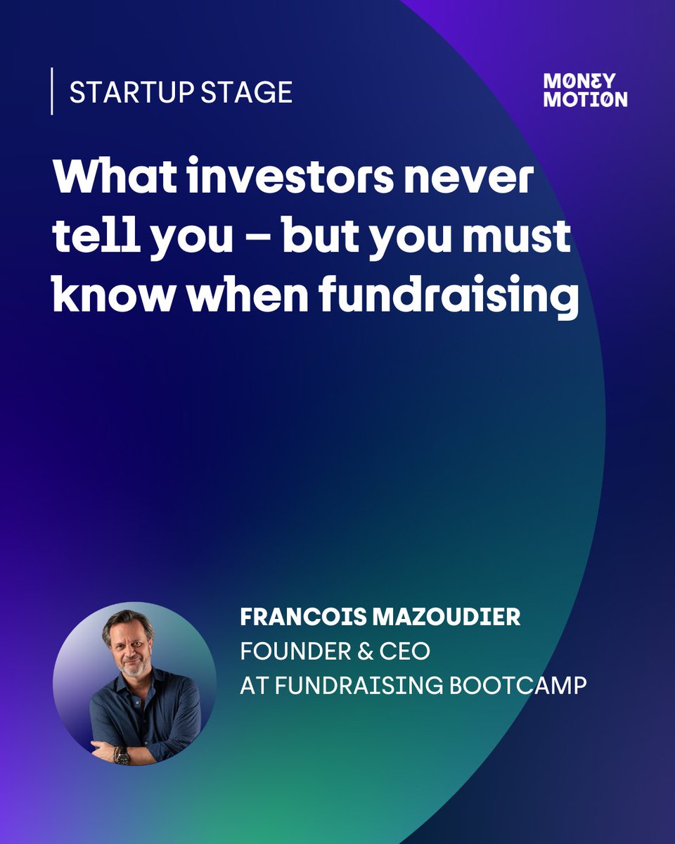 Ever wondered what investors will never tell you, but you must know when fundraising? On #MoMo2025, we're pulling back the curtain on what really happens behind the closed doors. Francois Mazoudier, Founder &amp; CEO of the Fundraising Bootcamp, will give you all the details tomorrow