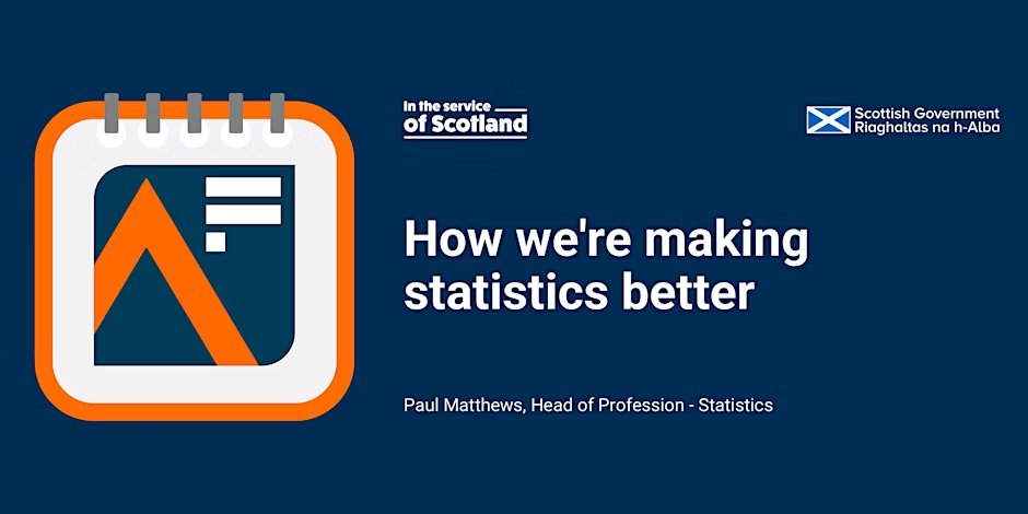 🆕ONLINE EVENT
Making statistics and analysis better - Tue, 6 May 2025 12:00 - 13:00 BST
Join Paul Matthews, Head of Profession for Statistics in the <a href="/scotgov/">Scottish Government</a> to find out more about making an impact in statistics, despite reduced resources.
tinyurl.com/yeyw8bea