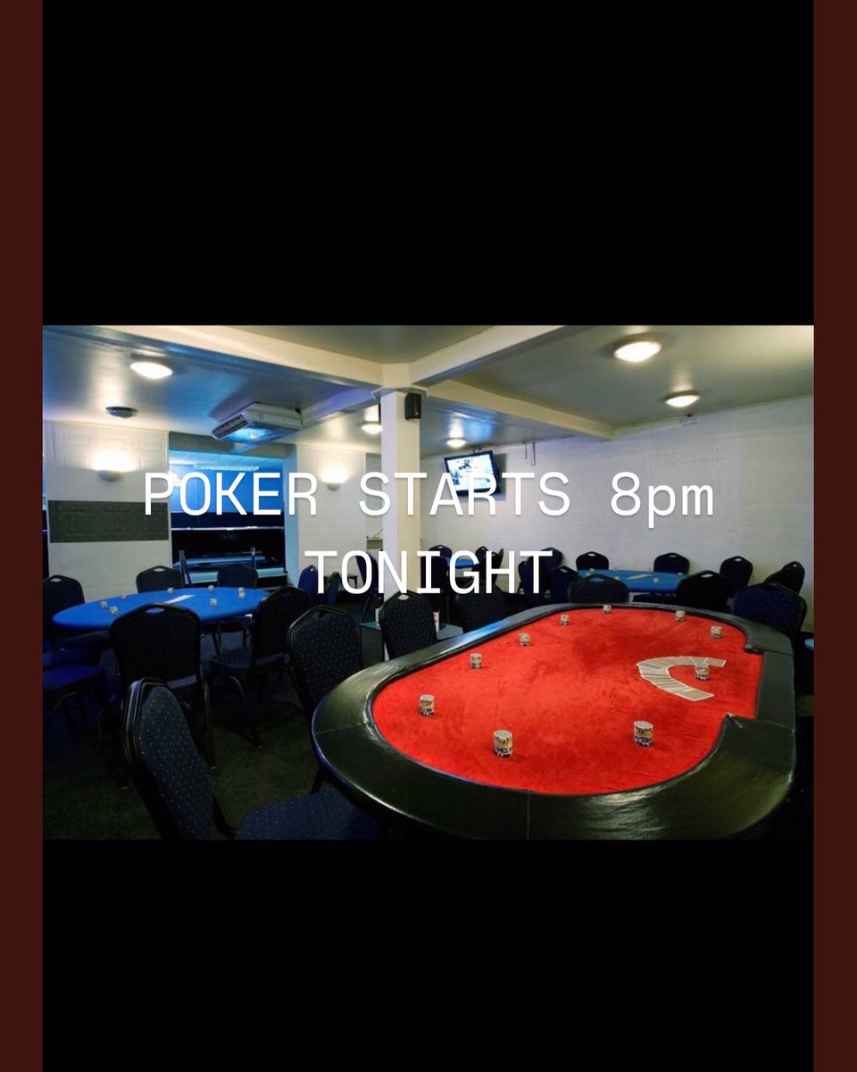 WTS SPORTS BAR OPEN FROM 12:00 TODAY

ITS POKER NIGHT TONIGHT 

♦️STARTS 8pm
♠️£12 ENTRY
❤️CASH PRIZES
♣️OLD AND NEW MEMBERS WELCOME 

COME AND JOIN US 🍻