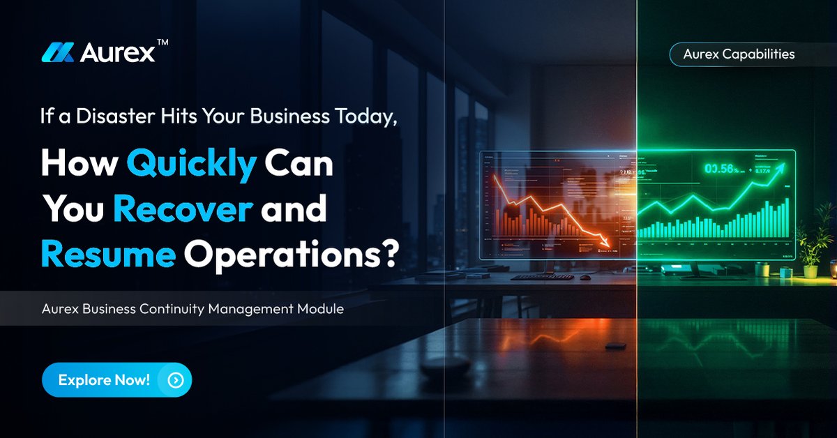 AurexInc's tweet photo. #Disasters can strike anytime, putting your business at #risk. How fast can you recover and resume #operations? With #Aurex, minimize the impact of such #events and get back to business with a solid disaster #recoveryplan. Explore more: https://t.co/Ejd6YaO3gN
#aurex #service https://t.co/ycdqNZr8cl