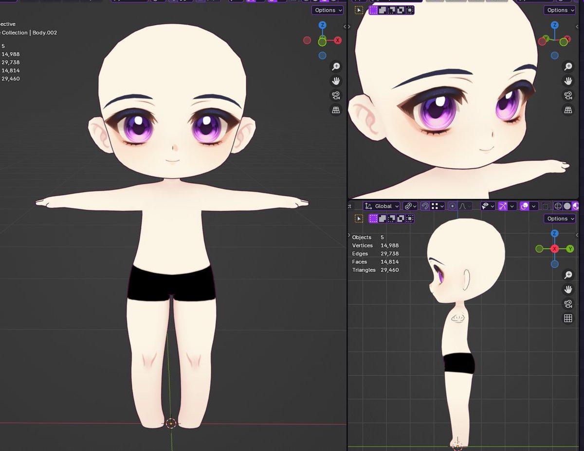 3D chibi vtuber giveaway! 🫶
comes with ARKit and will be exported to VRM + Warudo

to enter:
✨RT + like
🖼️Reply with your references

ends in april 5th