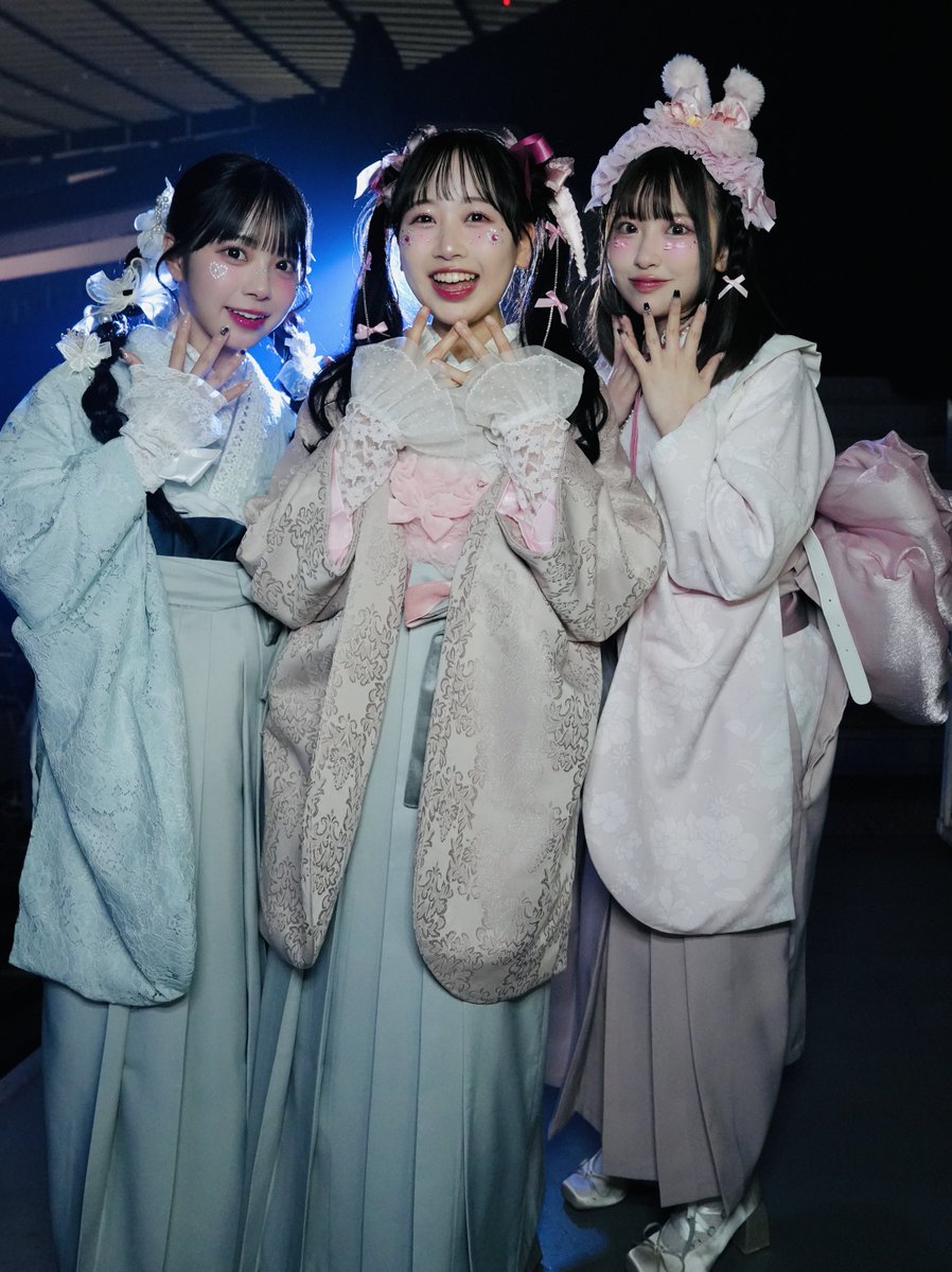 👘🎀3人で写真撮ったよ🎀👘 3/26(水) 『超十代 -ULTRA TEENS FES- 2025