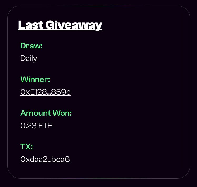 hyperpoolETH's tweet photo. Check your wallet… this could be you! 

Or tomorrow, and the next, and the next.. https://t.co/KWuLEDaRvS