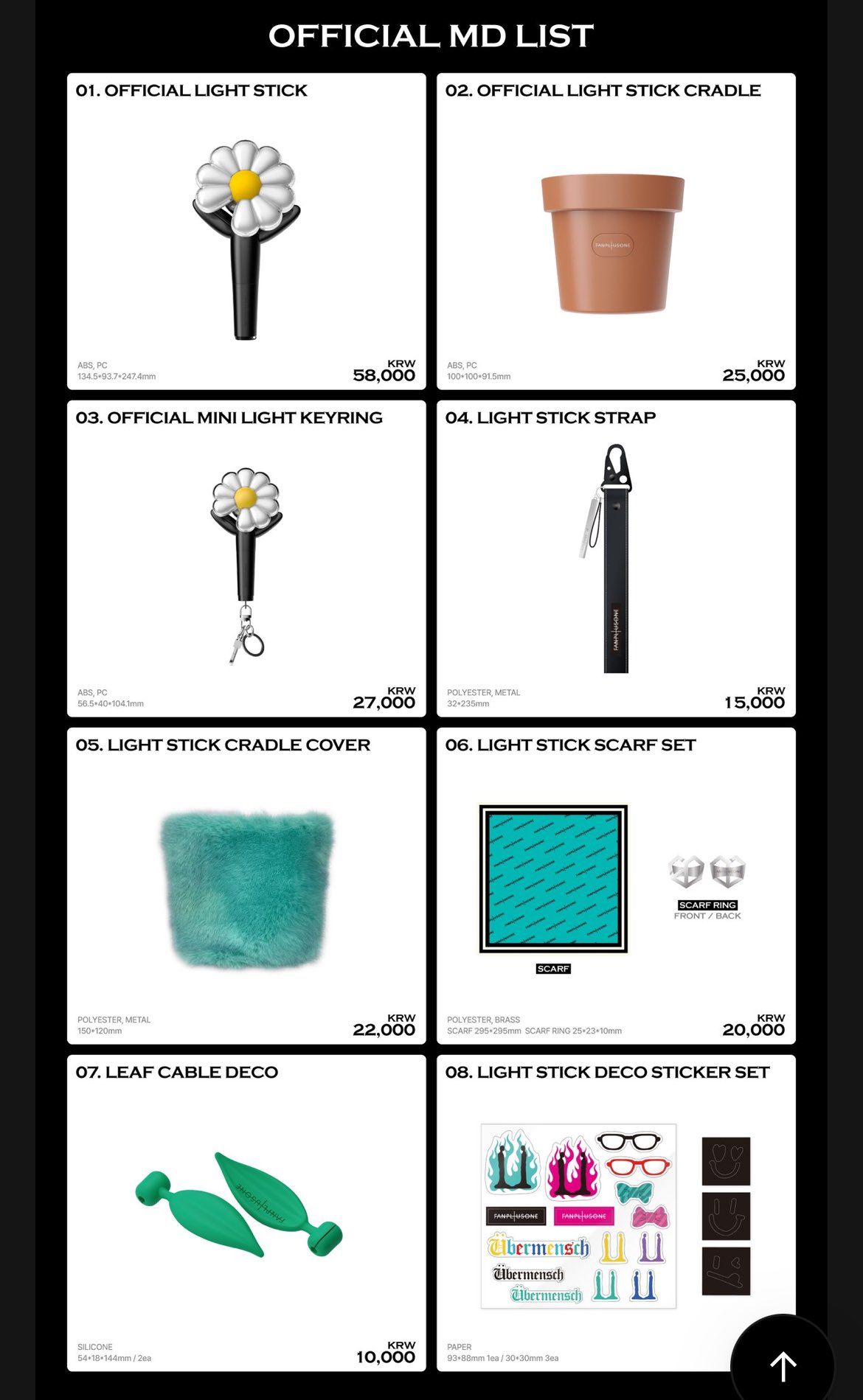 現貨】G-DRAGON - 03 Light Stick Scarf Set 花盆圍巾套裝/ GD