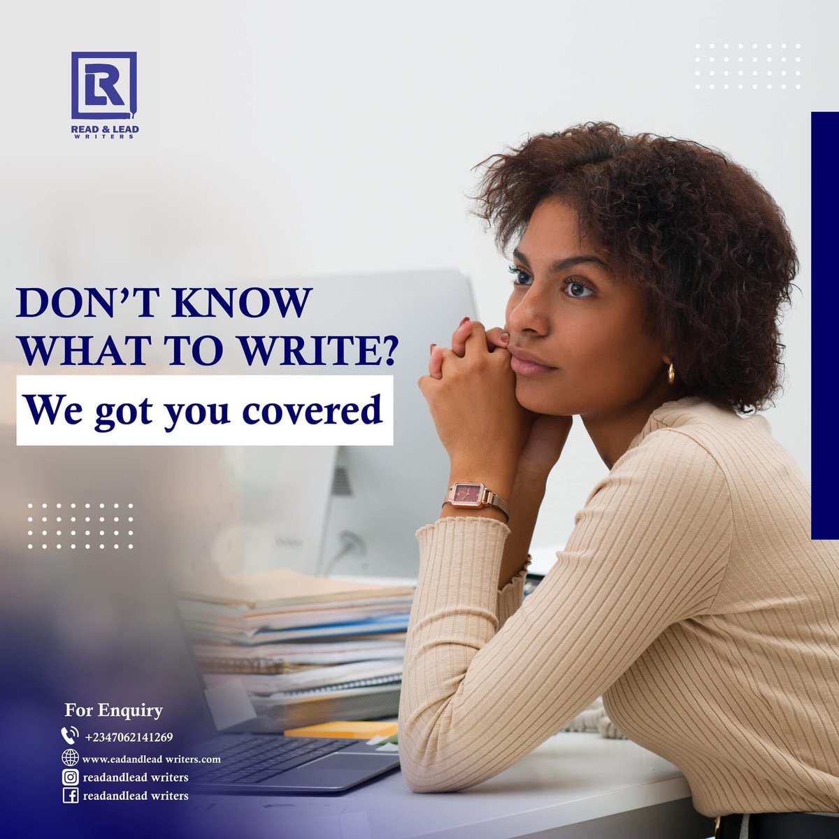 LeadWriters's tweet image. Are you struggling with that?

Let’s hold your hands and make it easier for you.

The struggle is unnecessary.

Let’s help you get started today.

Call/WhatsApp 07062141269.

#GhostwritingExperts #ghostwritingagency #ghostwritingservices #writingcommunity #authors #ghostwriterfor