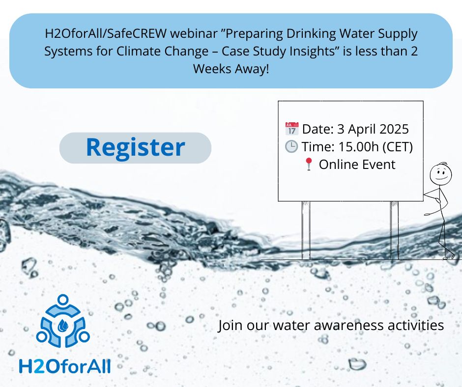 ToDrinQ 🇪🇺 (@todrinq_eu) on Twitter photo 💧How can we better protect our #drinkingwater as #climatechange intensifies?
📍Join the <a href="/PH2oforall/">H2OforAll Project</a> & <a href="/safeCREW_org/">safeCREW_org</a> webinar on April 3 (15:00–16:15 CET) Sensor tech, DBP prevention & case studies from 🇺🇦 🇮🇪 !
🔗Register:safecrew.org/safecrew-webin…
📄Agenda: todrinq.eu/wp-content/upl… 💧How can we better protect our #drinkingwater as #climatechange intensifies?
📍Join the <a href="/PH2oforall/">H2OforAll Project</a> & <a href="/safeCREW_org/">safeCREW_org</a> webinar on April 3 (15:00–16:15 CET) Sensor tech, DBP prevention & case studies from 🇺🇦 🇮🇪 !
🔗Register:safecrew.org/safecrew-webin…
📄Agenda: todrinq.eu/wp-content/upl…