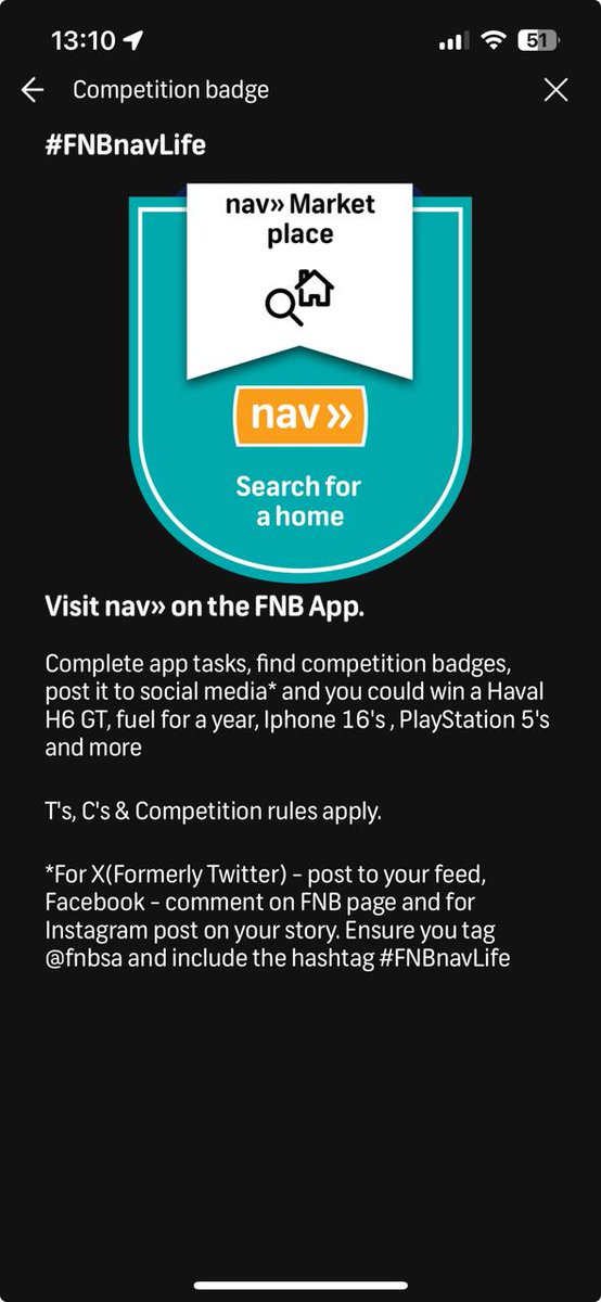 Melzy5's tweet photo. @FNBSA #FNBnavLife https://t.co/OG3kn4t6Q7
