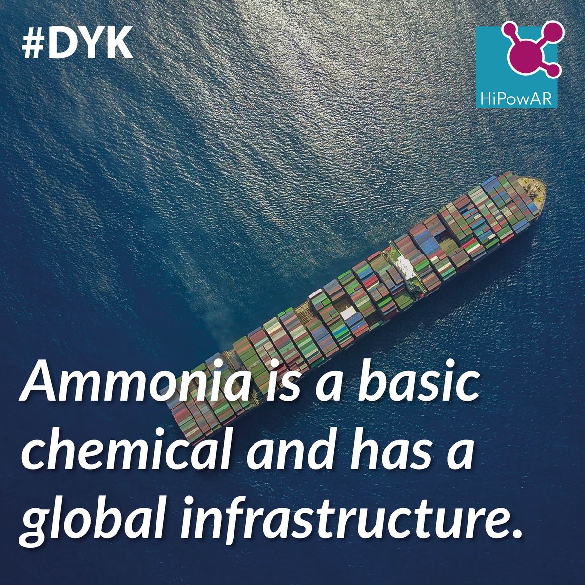 HiPowAR_EU's tweet photo. NH3 is a cost-effective liquid hydrogen carrier for long-term storage and sea transport and possesses a higher energy density compared to liquid hydrogen. This advantage means ammonia transport requires less cost and storage space, making it a preferred choice in global trade. https://t.co/d6TSgFQjx0