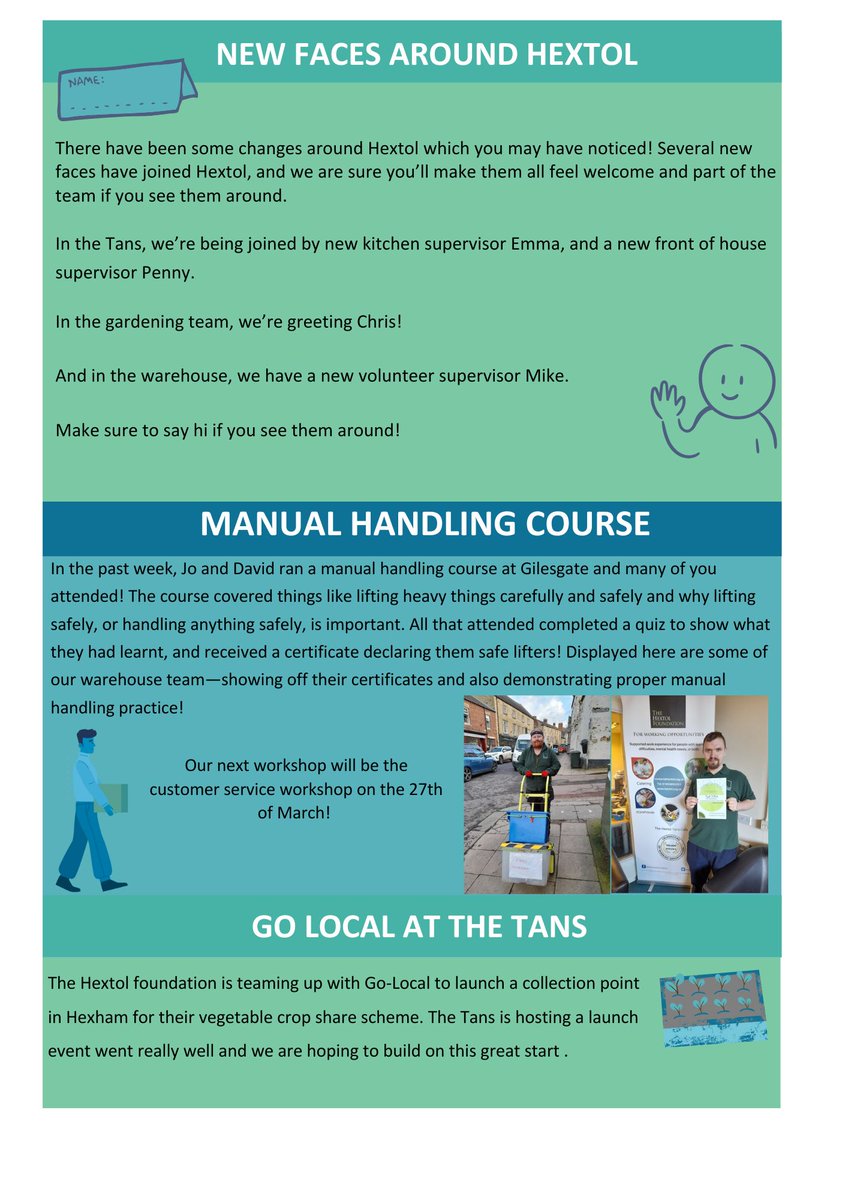 Hello all, hope this Hextol Happenings finds you enjoying some springtime sun! Happy reading!