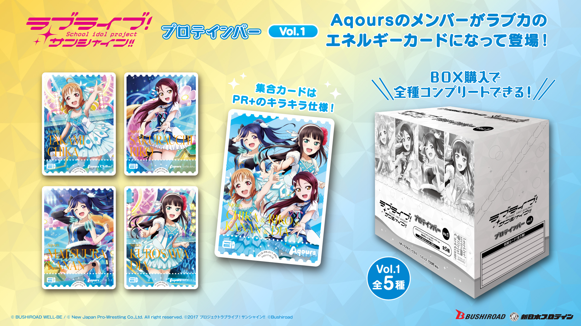 ラブカ ラブライブ！サンシャイン！！　プロテインバーvol.1&2 11種セット ラブライブ！サンシャイン!!プロテインバーVol.1｜ブシロード
