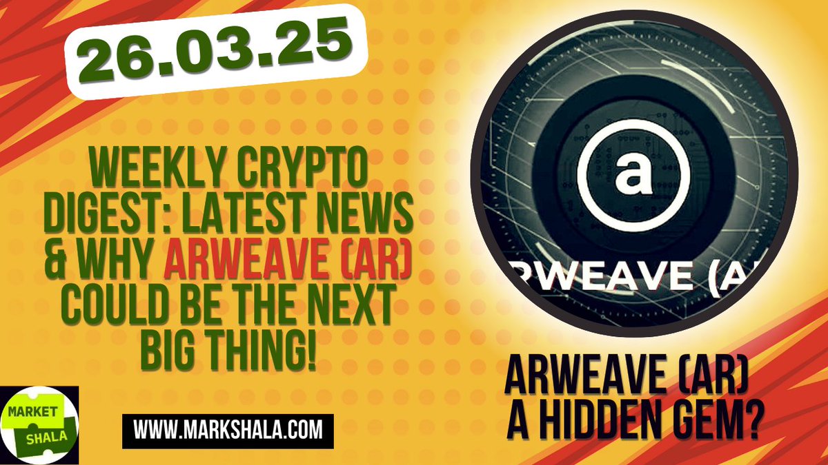 som_days's tweet photo. π Weekly Crypto Digest: Updates & Arweave! π°
Stay ahead with key crypto insights & Arweaveβs latest innovations! π₯
Read now π https://t.co/5pcv7FqqnG
#CryptoNews #Arweave #Blockchain #Web3 #Bitcoin #Ethereum #Markshala https://t.co/GcAe28F1Fg