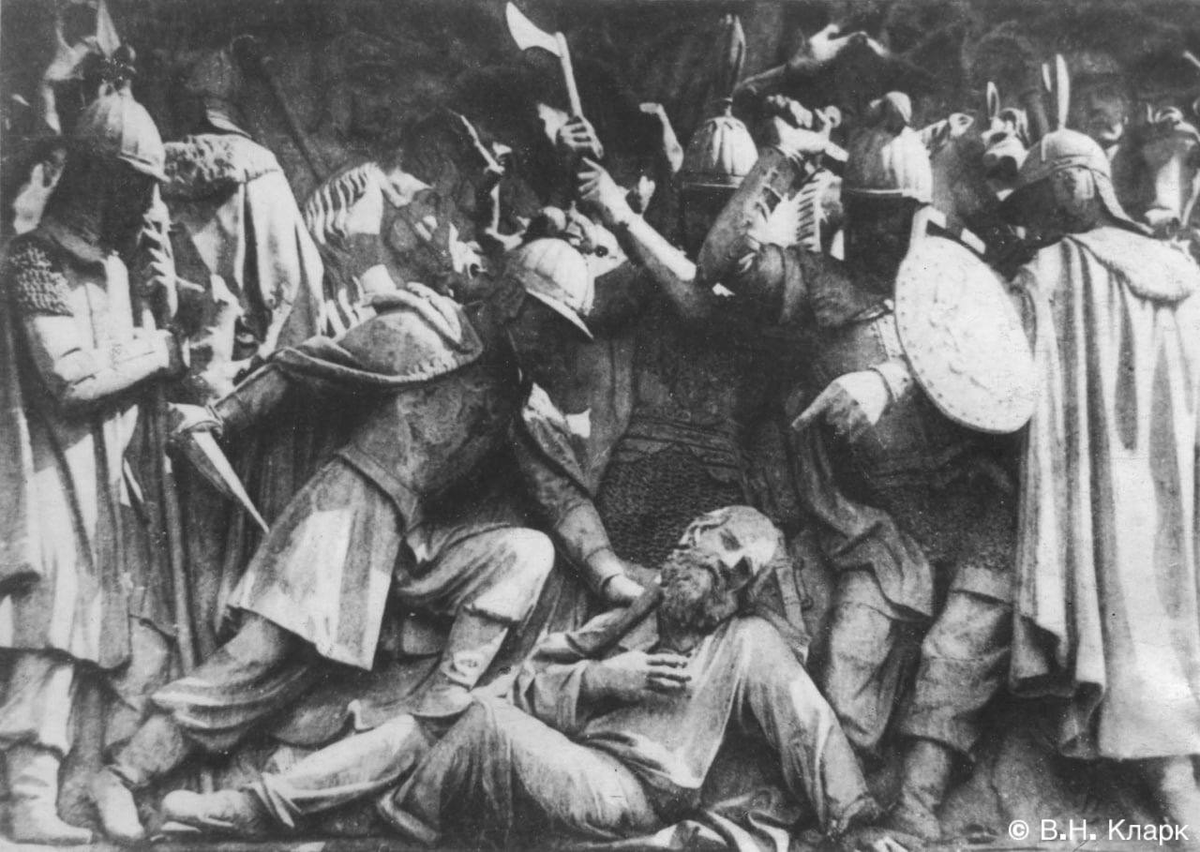 Russia's tweet image. 🛡 Ivan #Susanin is a true Russian hero turned legend

He saved the Tsar-to-be Mikhail #Romanov (and Russia itself) by leading away Polish assassins sent to murder the young royal

#OTD in 1851, a monument to Susanin was unveiled in Kostroma — tribute to loyalty &amp;amp; self-sacrifice