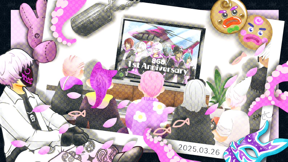868、㊗設立1周年🎉 #ストグラファンアート