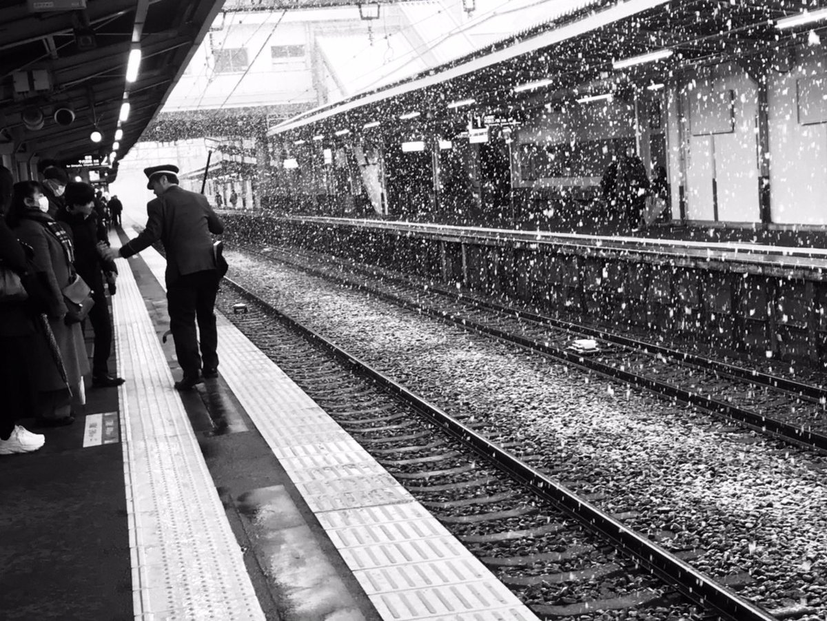 はい，どうぞ　#写真　#雪　#通勤