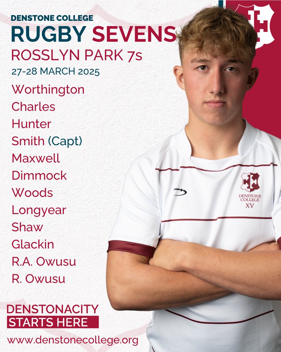 Our u18 Squad for <a href="/RPNS7s/">Howden Rosslyn Park National Schools Sevens</a>! Good luck to boys who are joined in a group with <a href="/BishopBurton/">BishopBurtonCollege</a>, <a href="/MyerscoughColl/">Myerscough College & University Centre</a>, Cardinal Newman College and <a href="/harrowschool/">Harrow School</a>. Games against Bishop Burton and Cardinal Newman will be streamed by <a href="/NextGenXV/">NextGenXV</a> at 13.40 and 16.40 on RE2 #rugby #rugbysevens