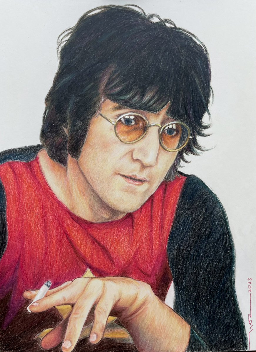 WOZ art Portraits (@wozartportraits) on Twitter photo My latest portrait featuring John Lennon drawn for a music mad mate of mine ⭐️😊using Caran Dache and Derwent pencils on <a href="/Hahnemuehle/">Hahnemühle FineArt</a> paper. My latest portrait featuring John Lennon drawn for a music mad mate of mine ⭐️😊using Caran Dache and Derwent pencils on <a href="/Hahnemuehle/">Hahnemühle FineArt</a> paper.