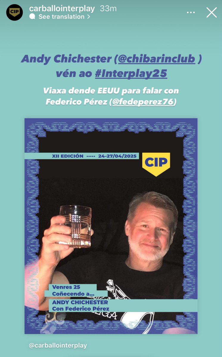 Ola fenómenos! Noticiaaaaa! Dentro dun mes vou á Terriña, carallo!  Tou alfufarísimo. Convidaronme participar no Festival Carballo Interplay.  Vinde verme!