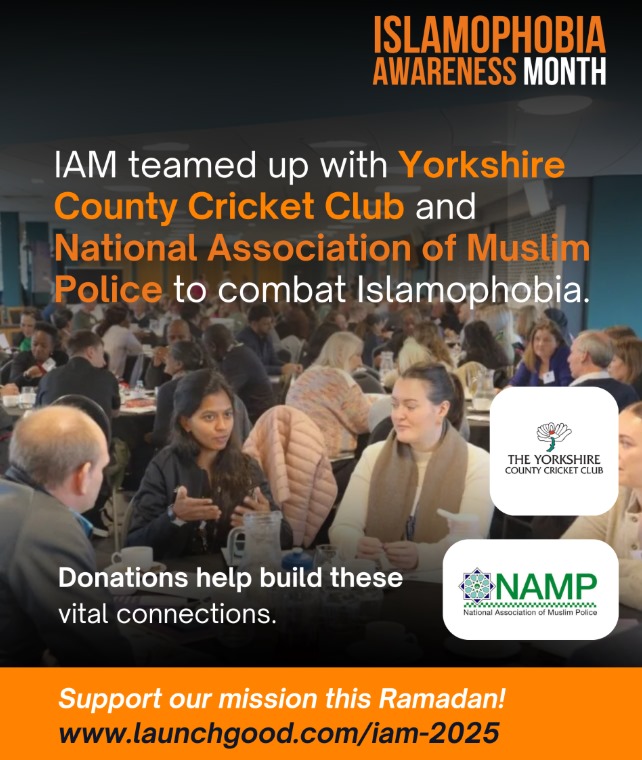 IslamophobiaAM's tweet image. From sports to public services, IAM work with organisations across sectors to tackle Islamophobia.

Donate today so we can build more vital connections.
 launchgood.com/v4/campaign/is…