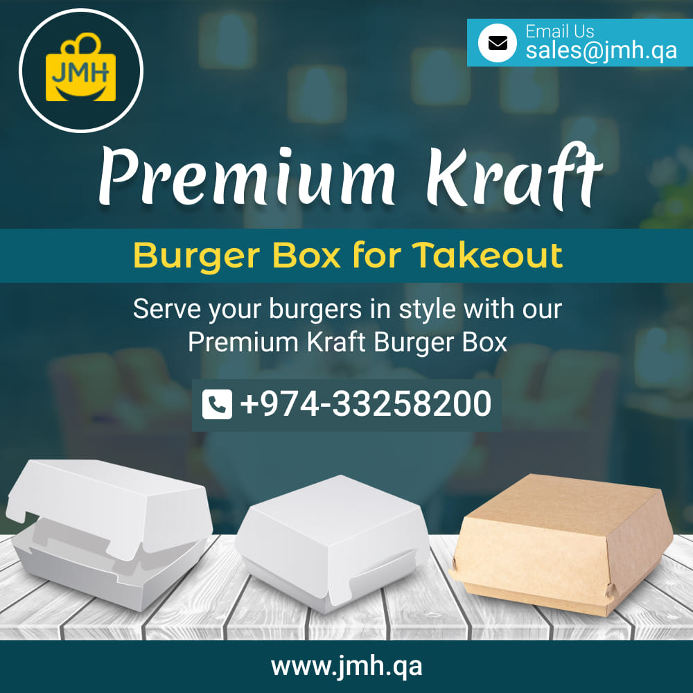 jmh_qatar's tweet image. 🍔 Serve in Style with Our Premium Kraft Burger Boxes! 🍔

🌿 Sustainable &amp;amp; Durable
🍽️ Perfect for Restaurants &amp;amp; Cafes
🚀 Leak-Proof &amp;amp; Secure

📞 Call for Details: +974-33258200
🌐 Visit: jmh.qa

#BurgerBox #EcoFriendlyPackaging #TakeoutBox #SustainableLiving
