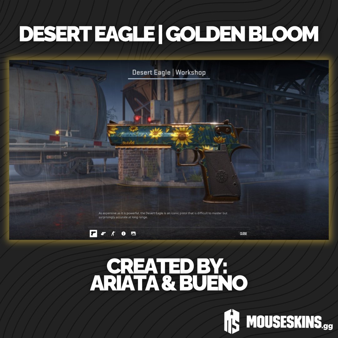Would this be a perfect addition to Counter-Strike this spring? 🌻

What do you think? 

We LOVE the Golden Bloom created by <a href="/ariata_/">Ariata</a> &amp; <a href="/BuenoSkins/">Bueno</a> 💛