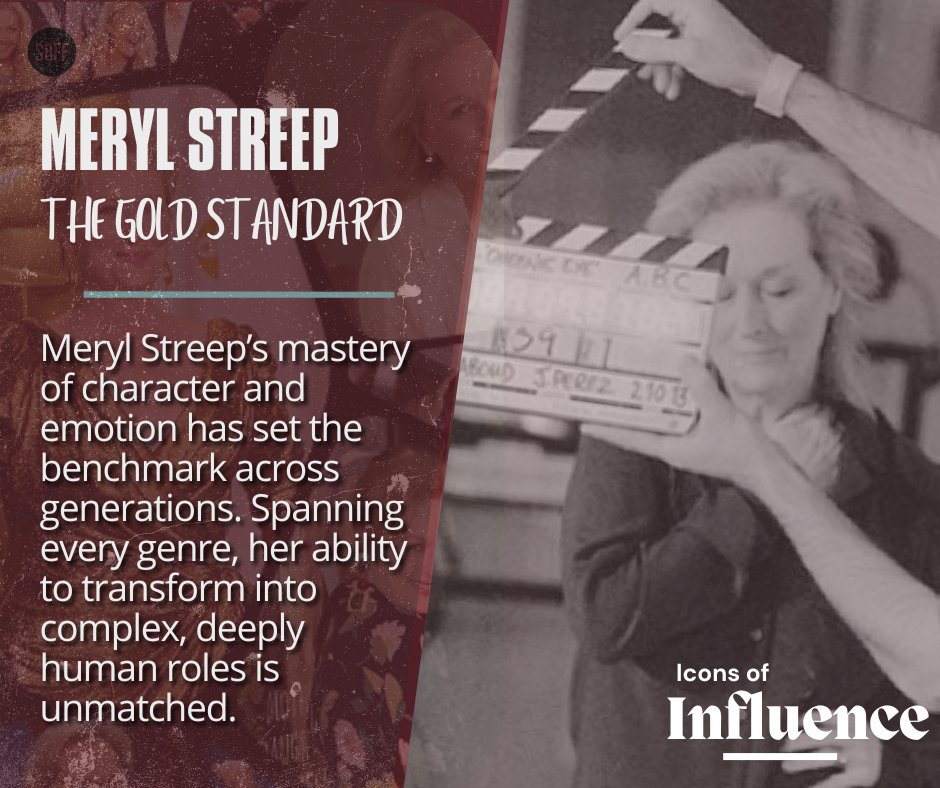 S40Films's tweet image. 🎬 Icons of Influence: Meryl Streep 

&quot;Acting is not about being someone different. It’s finding the similarity in what is apparently different, then finding myself in there.&quot;

#MerylStreep #ScreenLegend #Cinema