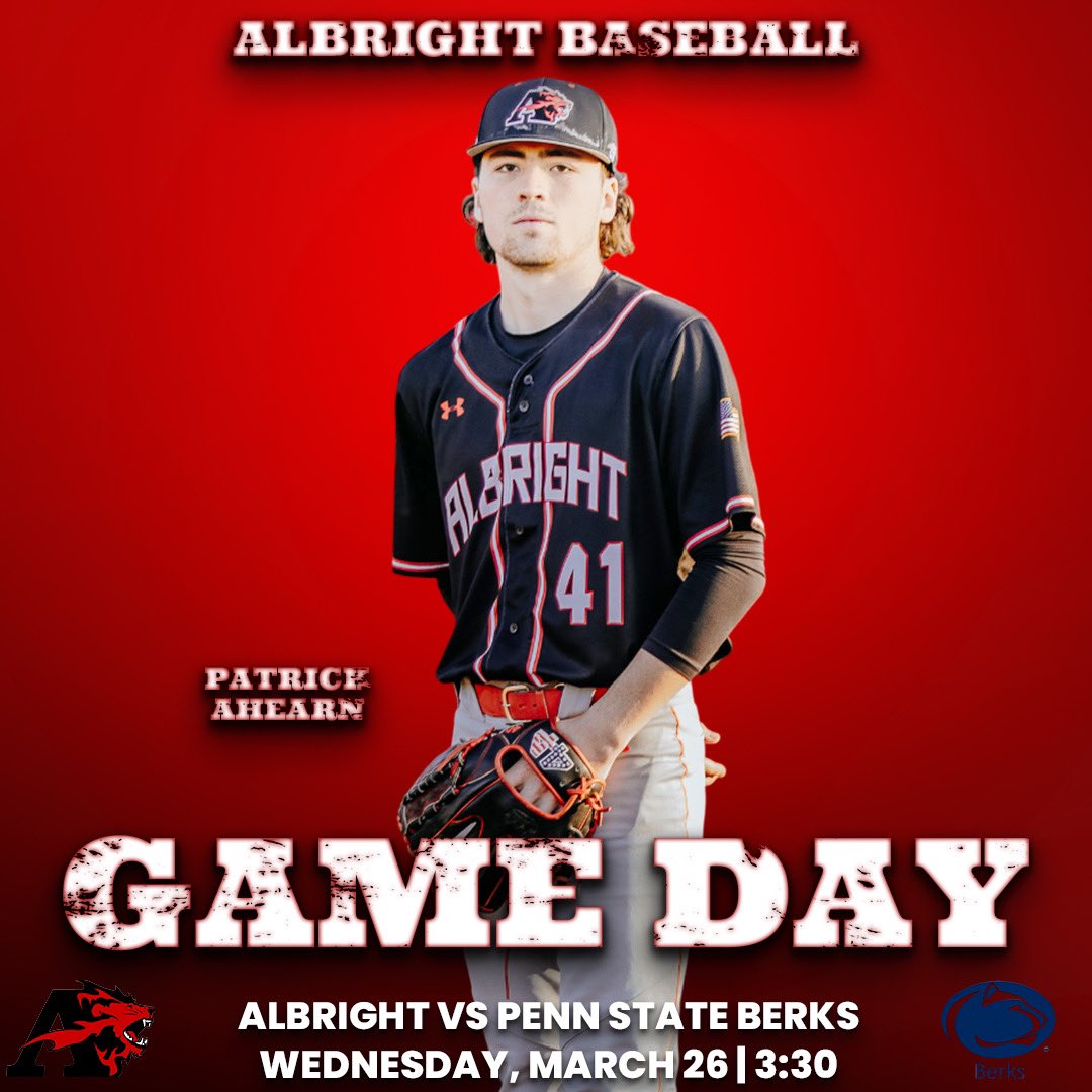 Albright Lions (@albrightlions) on Twitter photo GAMEDAY!
<a href="/albrightlax/">Albright Lacrosse</a> returns to action at home vs the Mighty Macs. Game time set for 5:00 p.m.
<a href="/Albright_Base/">Albright Lions Baseball</a> hosts PSU-Berks at Kelchner Field at 3:30 p.m.
WLAX on the road at LVC. Game time set for 4 p.m.
#RoarWithUs🦁 GAMEDAY!
<a href="/albrightlax/">Albright Lacrosse</a> returns to action at home vs the Mighty Macs. Game time set for 5:00 p.m.
<a href="/Albright_Base/">Albright Lions Baseball</a> hosts PSU-Berks at Kelchner Field at 3:30 p.m.
WLAX on the road at LVC. Game time set for 4 p.m.
#RoarWithUs🦁