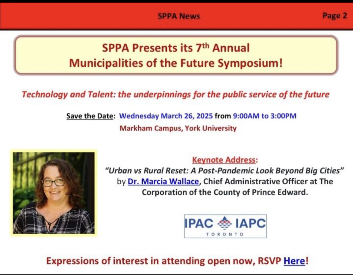 IPAC Toronto Region (@ipactoronto) on Twitter photo Weāre looking forward to todayās <a href="/YorkUSPPA/">YorkU School of Public Policy and Administration</a> municipal symposium! <a href="/IPAC_IAPC/">Institute of Public Admin. of Canada</a> <a href="/IPACToronto/">IPAC Toronto Region</a> is proud to again sponsor & support this yearās Municipalities of the Future Symposium <a href="/YorkU_Markham/">York University Markham Campus</a> <a href="/cityofmarkham/">City of Markham</a>. Come by our IPAC booth & say hello! See you there! Weāre looking forward to todayās <a href="/YorkUSPPA/">YorkU School of Public Policy and Administration</a> municipal symposium! <a href="/IPAC_IAPC/">Institute of Public Admin. of Canada</a> <a href="/IPACToronto/">IPAC Toronto Region</a> is proud to again sponsor & support this yearās Municipalities of the Future Symposium <a href="/YorkU_Markham/">York University Markham Campus</a> <a href="/cityofmarkham/">City of Markham</a>. Come by our IPAC booth & say hello! See you there!