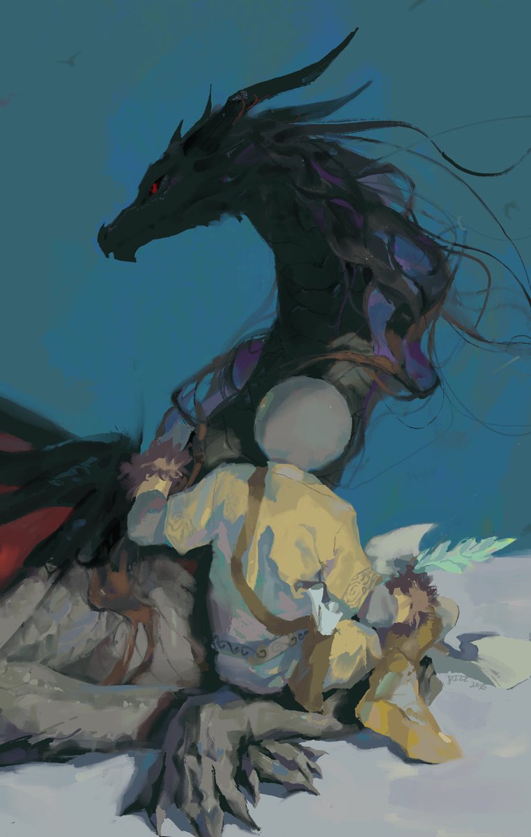 “溪云初起日沉阁，山雨欲来风满楼。”

Mar and Gildedguy in “How to train your dragon”paro