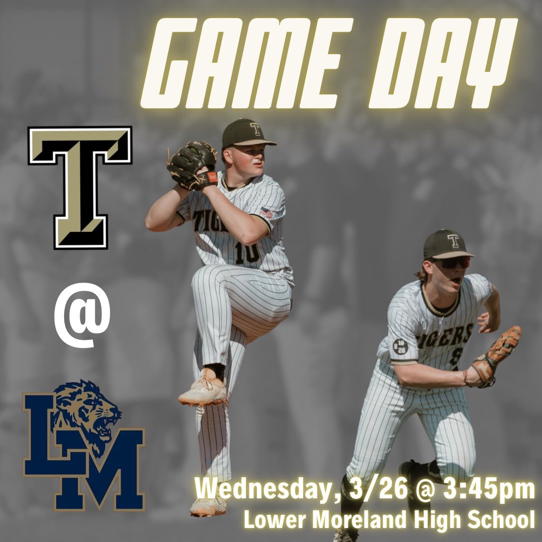 Truman Baseball (@hstbaseball) on Twitter photo The Tigers travel to Lower Moreland today for a <a href="/SOLsports/">SOLsports</a> Non-League matchup. First pitch is set for 3:45pm.
<a href="/BTSDAthletics/">Truman Athletics</a> <a href="/BristolTwpSD/">Bristol Township School District</a> <a href="/HSTstudentsec/">HST Student Section</a> The Tigers travel to Lower Moreland today for a <a href="/SOLsports/">SOLsports</a> Non-League matchup. First pitch is set for 3:45pm.
<a href="/BTSDAthletics/">Truman Athletics</a> <a href="/BristolTwpSD/">Bristol Township School District</a> <a href="/HSTstudentsec/">HST Student Section</a>