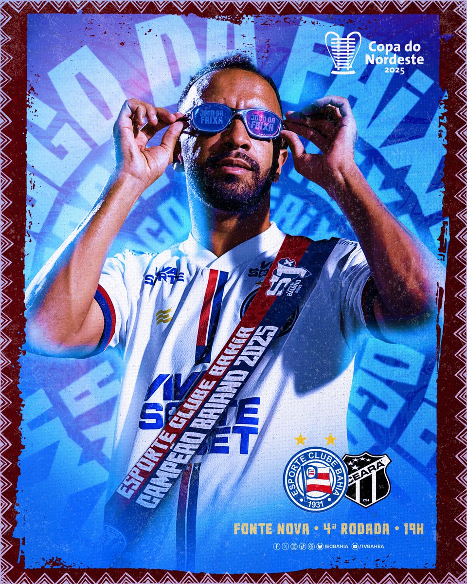 Dia de Bahia na Copa do Nordeste!

Como sempre, vamos novamente transmitir o jogo de graça e com imagens em nosso servidor do Discord, para acessar, clique no link abaixo! 👇🏽

discord.gg/bahia