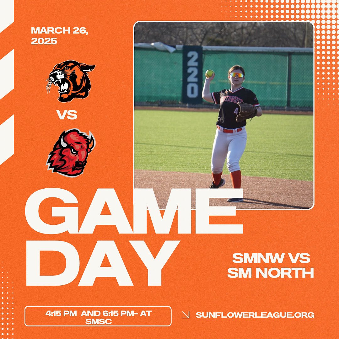 🥎GAME DAY🥎 JV has a double header today against Shawnee Mission North!