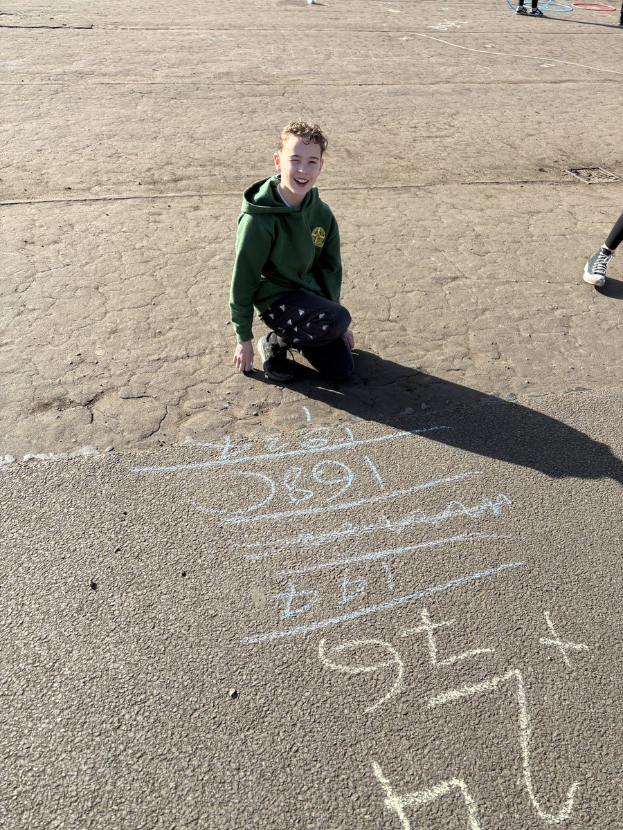 Today, we took numeracy outdoors! We raced through multiplication relays, tackled BODMAS challenges together, and practised long multiplication ☀️🔢