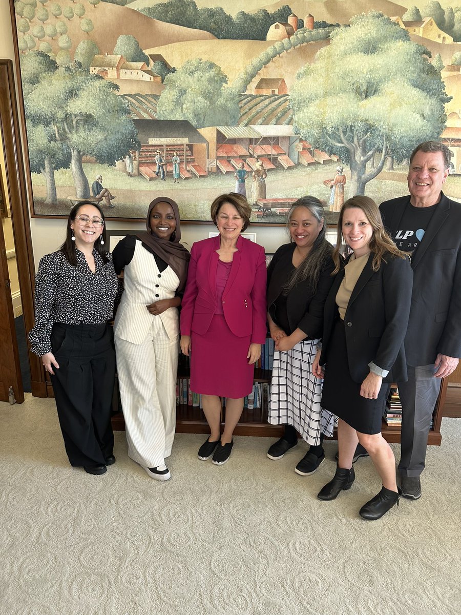 Nadia_Mohameds's tweet image. Spent the past few days in D.C. advocating for congressional funding to support community projects in St. Louis Park! Grateful for the continued partnership and support from our congressional delegation @amyklobuchar @SenTinaSmith @IlhanMN