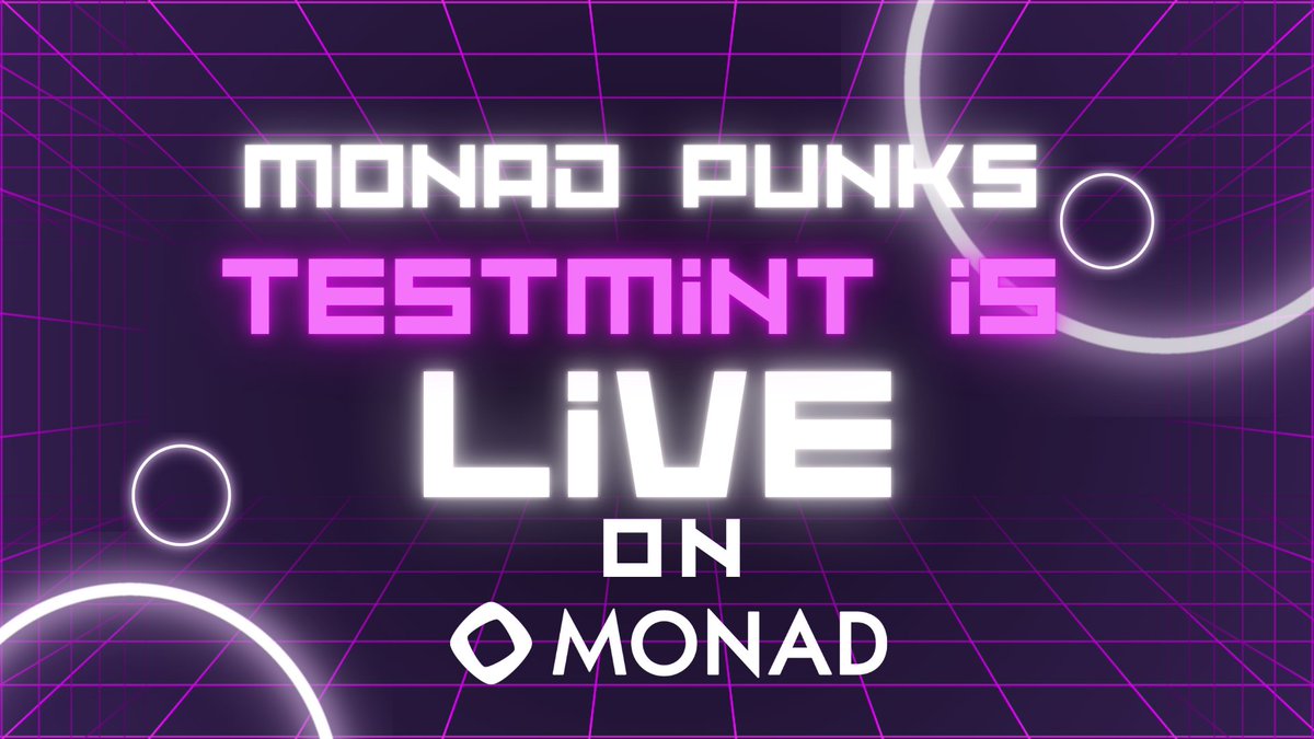 Monad Punks โจ (@monadpunks) on Twitter photo ๐ง๐๐ฆ๐ง ๐ ๐๐ก๐ง ๐๐ฆ ๐๐๐ฉ๐, ๐ฃ๐จ๐ก๐๐ฆ!
The Monad Punks Test Mint is LIVE on Monad Testnet!
๐Mint Here: monadpunks.xyz
๐งGet $MON Faucets: testnet.monad.xyz
โ ๏ธReminder: This is a TEST MINTโno real money involved. Stay safe and avoid scams!
LFG, PUNKS!๐ ๐ง๐๐ฆ๐ง ๐ ๐๐ก๐ง ๐๐ฆ ๐๐๐ฉ๐, ๐ฃ๐จ๐ก๐๐ฆ!
The Monad Punks Test Mint is LIVE on Monad Testnet!
๐Mint Here: monadpunks.xyz
๐งGet $MON Faucets: testnet.monad.xyz
โ ๏ธReminder: This is a TEST MINTโno real money involved. Stay safe and avoid scams!
LFG, PUNKS!๐