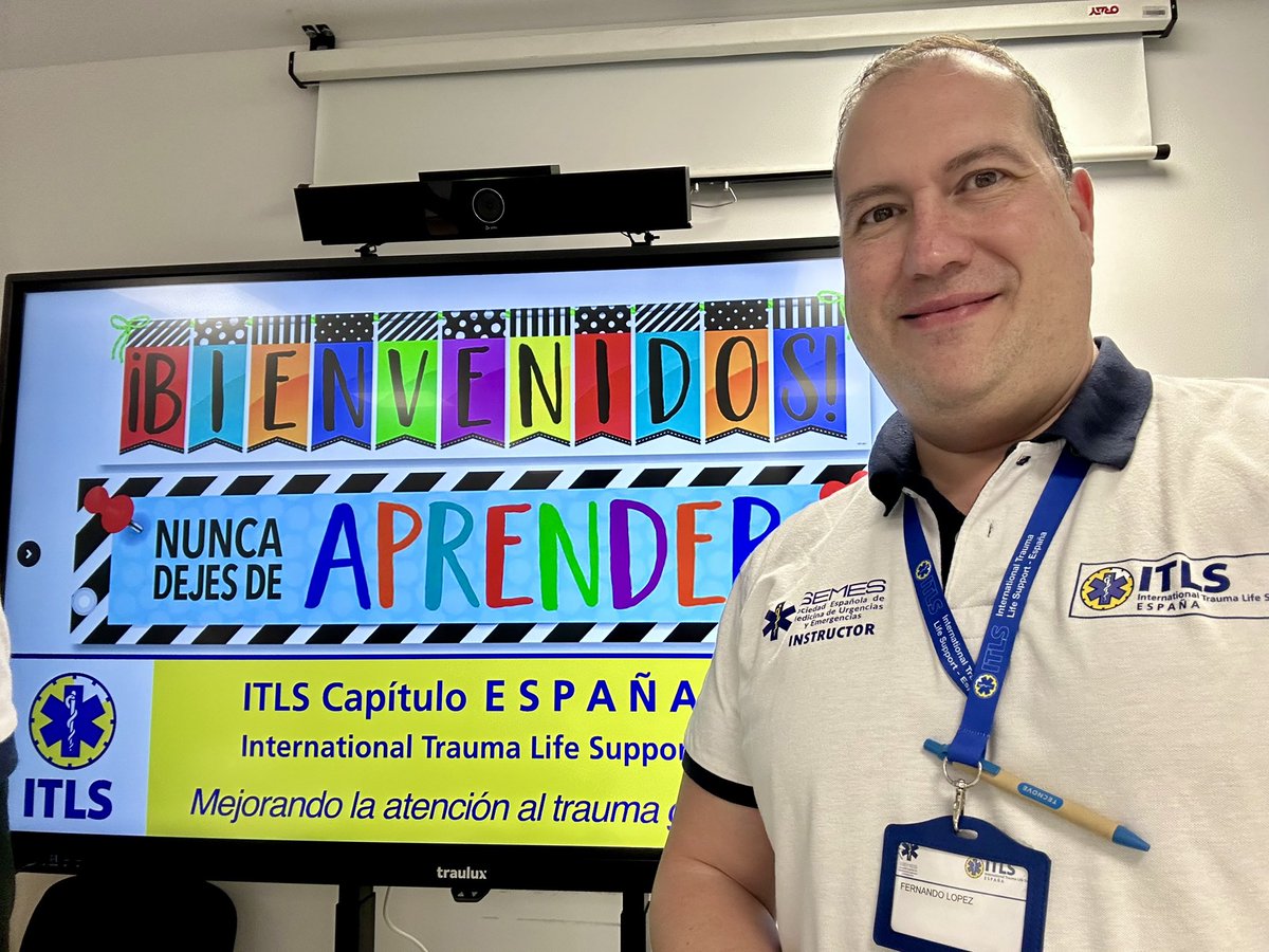 FerLPereira's tweet photo. Arrancamos…
Curso de Instructores @ITLS #ITLS
@ITLS_Spain @SEMES_
#Docencia #Formacion #Formar #Enseñar #Trasmitir #Autoaprendizaje
#EnseñandoAEnseñar #FormadorDeFormadores
#InternationalTraumaLifeSupport #ITLSEspaña https://t.co/4QzTzA0OZU
