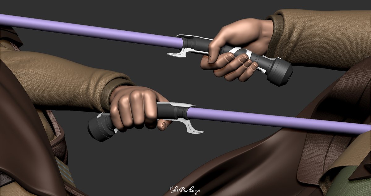 skillerdose's tweet photo. Dooku 3d Model from Tales of Jedi. (Commissioned Work)  #Zbrush #3dprint #StarWars #jedi https://t.co/l4WybsCep2