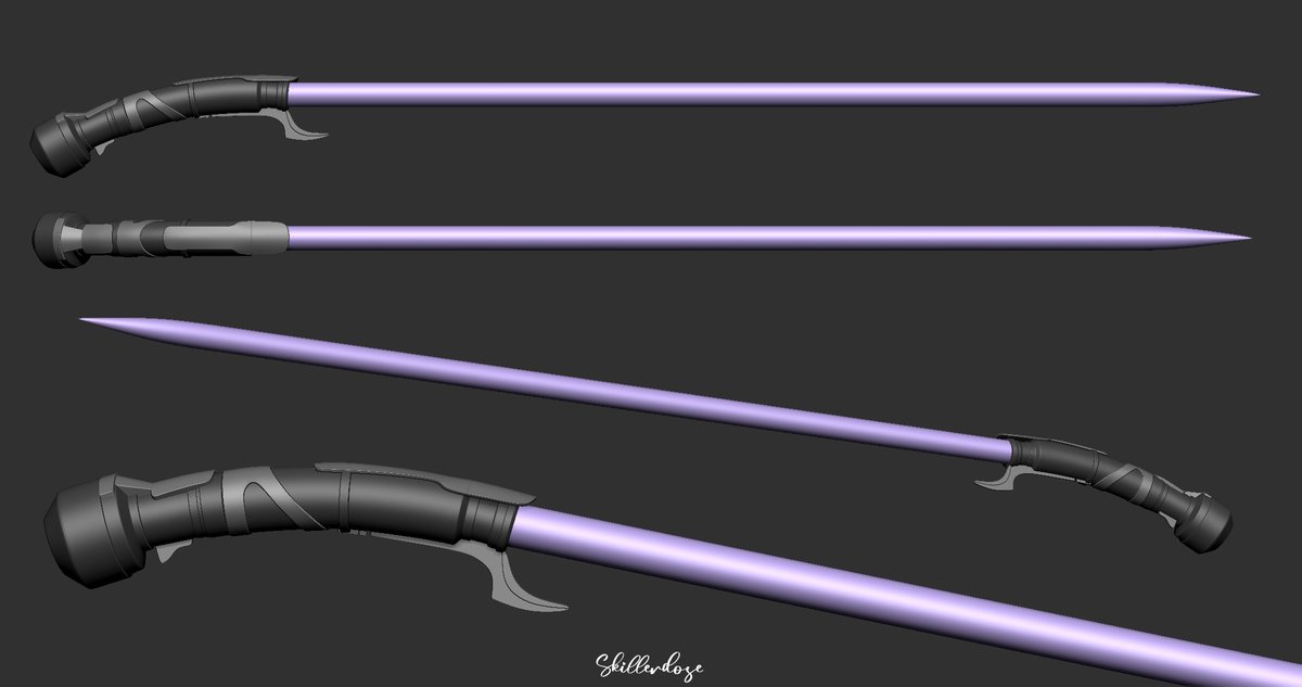skillerdose's tweet photo. Light Saber 3d Model from Tales of Jedi. (Commissioned Work)  #Zbrush #3dprint #StarWars #jedi https://t.co/vDHArQjq5N