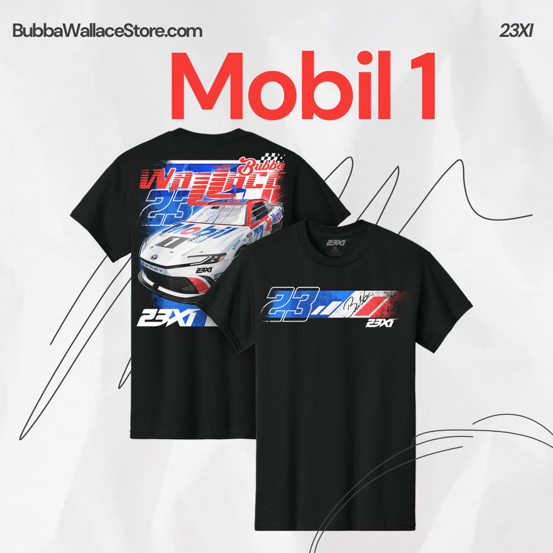 By popular demand… Mobil 1 racing tee online now!
bubbawallacestore.com/collections/te…