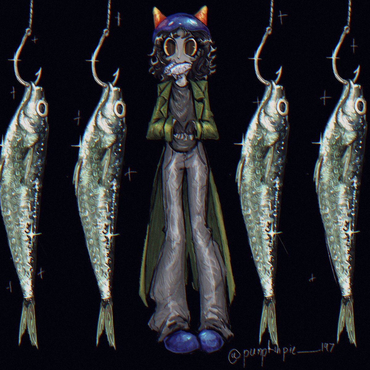 pumpkinpie_197's tweet photo. 1 pond fish 🐟 
#homestuck #nepeta https://t.co/EgphVkBavy
